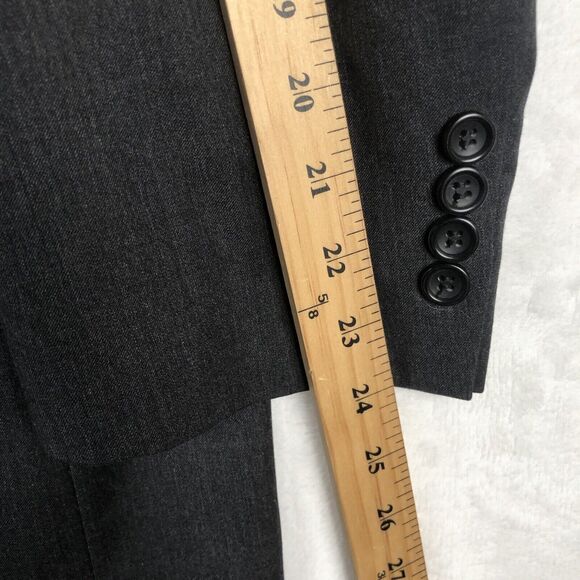 JOSEPH & FEISS GOLD Wool Blazer Sport Coat Sz 52R‎ Solid Gray Luxury Jacket - Picture 11 of 16